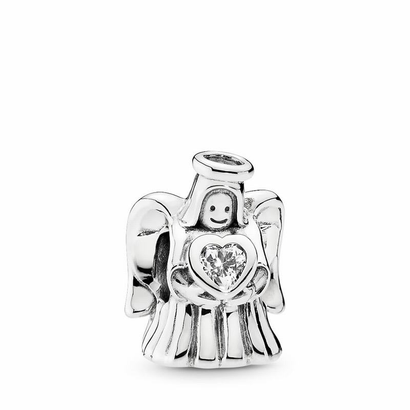 Pandora Angel Of Love Charm - Sterling Silver/Cubic Zirconia - Canada | TH4030RO